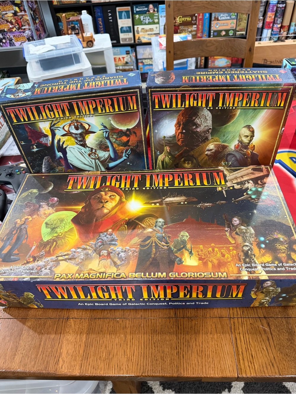 Twilight Imperium Board Game - Sci‑Fi Strategy (Black/Gold Artwork)